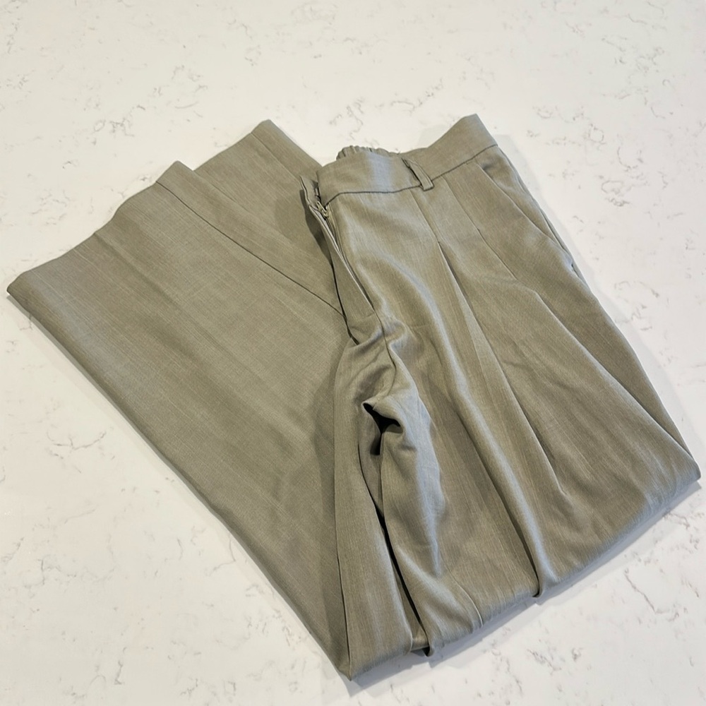 Urban Outfitters oversized Tan Wide Leg Dress Pants Trousers Size M